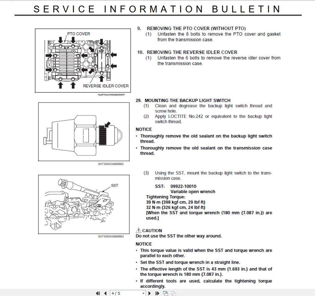 HINO Truck All Series Service Bulletins Service Manual Updates 2019 EN 2