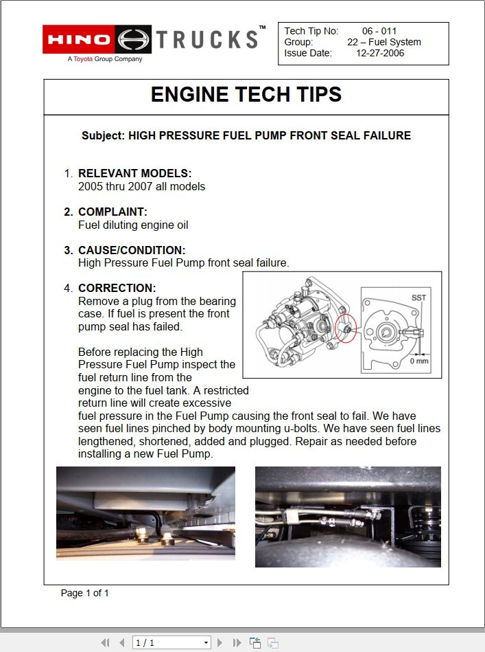 HINO Truck All Series Technical Tips Updates 2019 EN 3