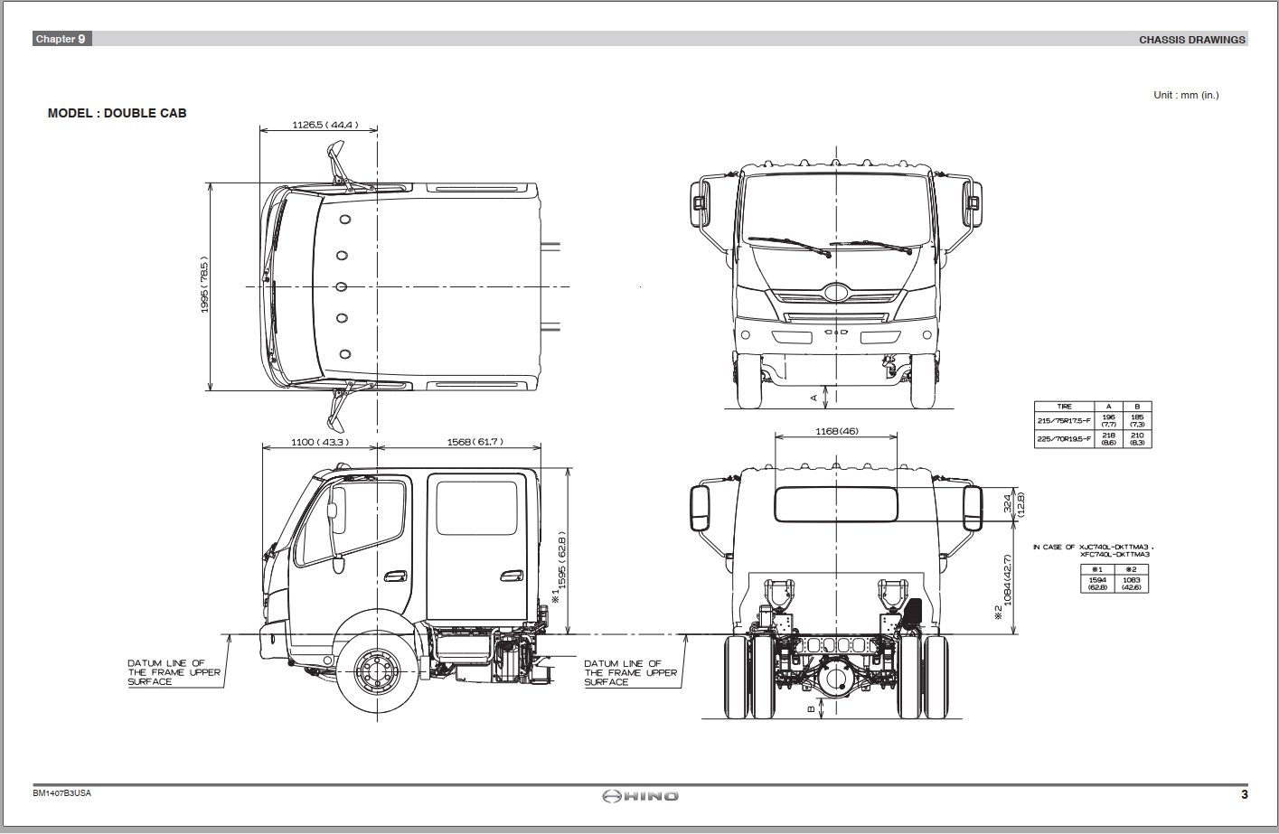 HINO Truck Body Builder Book BM1528A3USA 2017 Manuals Guides EN 4