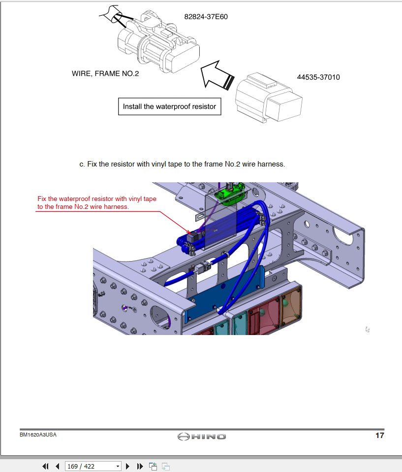 HINO Truck Body Builder Book BM1620A3USA 2018 Manuals Guides EN 3