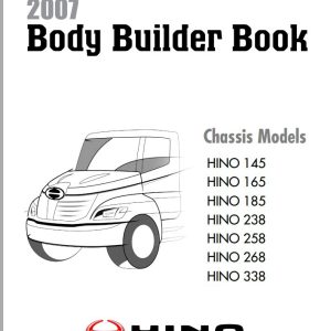 HINO Truck Body Builder Book KK US003F 2007 Manuals Guides EN 1