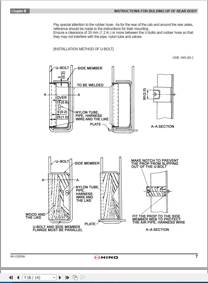 HINO Truck Body Builder Book US005A Manuals Guides 2008 EN 3