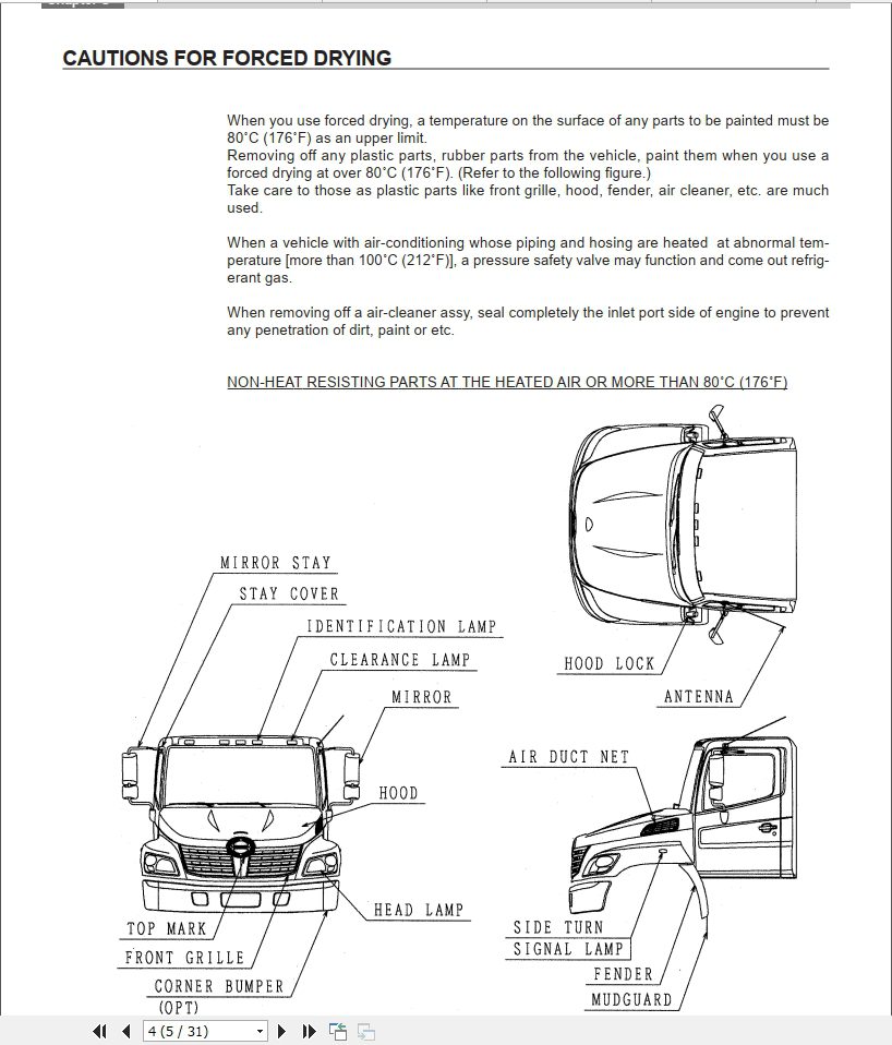 HINO Truck Body Builder Book US005D Manuals Guide 2010 EN 2