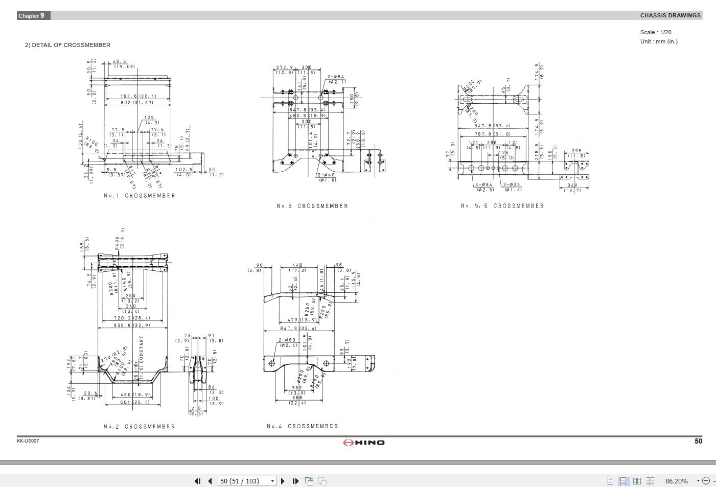 HINO Truck Body Builder Book US007 Manuals Guide 2011 EN 3