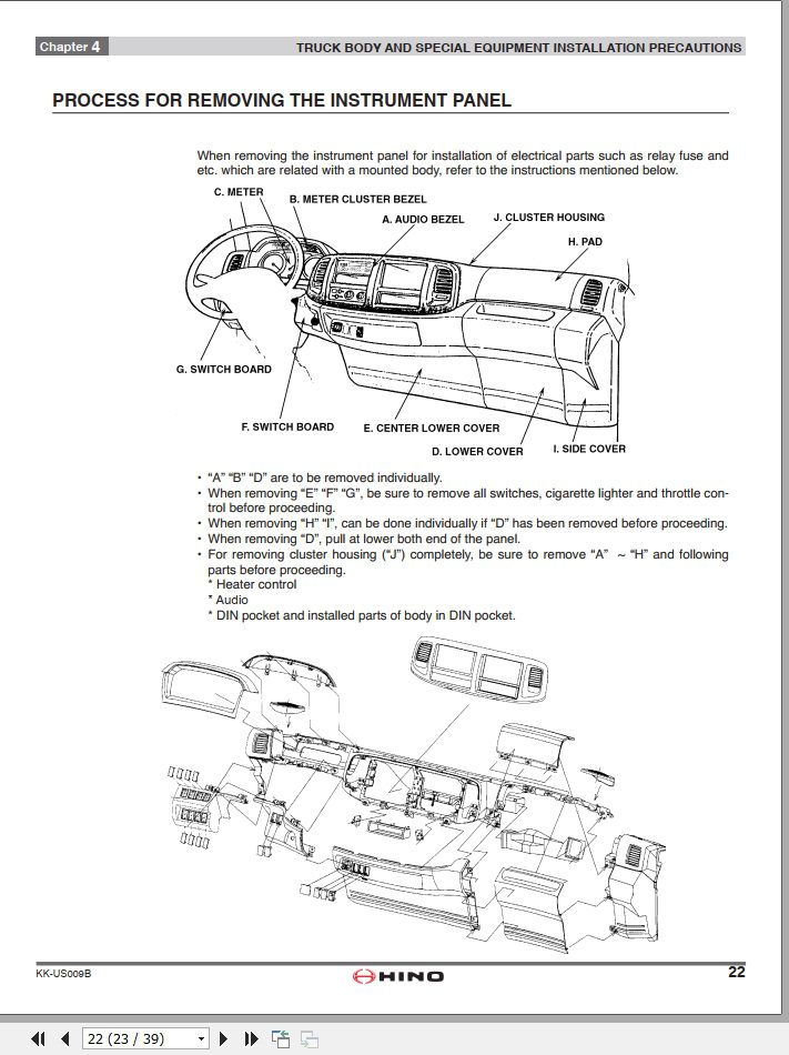 HINO Truck Body Builder Book US009B Manuals Guide 2014 EN 3
