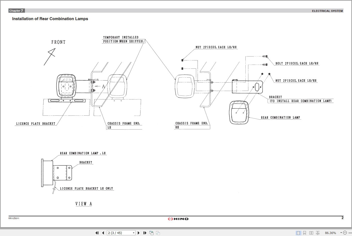 HINO Truck Body Builder Book US011 2015 Manuals Guides EN 2