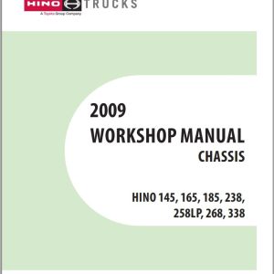 HINO Truck Chassis 145 165 185 238 258LP 268 338 Workshop Manuals 2009 EN 1