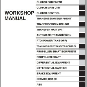 HINO Truck Coventional All Series 238 258LP 268 338 Workshop Manuals 2016 EN 1