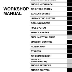 HINO Truck Engine All Series 145 165 185 238 258LP 268 338 Workshop Manuals 2010 EN 2