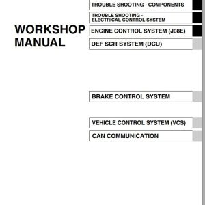 HINO Truck Engine All Series 238 258 268 338 358 Workshop Manuals 2017 EN 3
