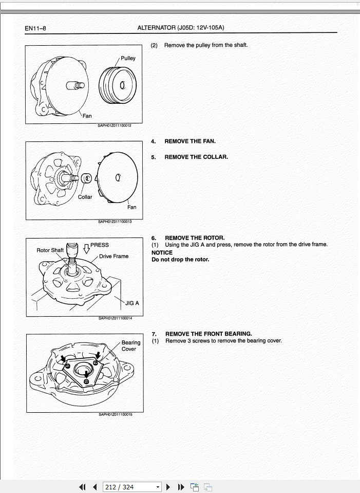 HINO Truck Engine All Series J05 Workshop Manuals 2006 EN 2
