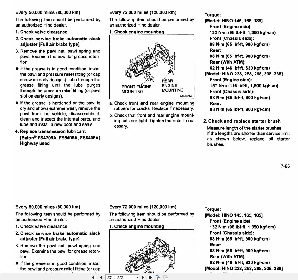 HINO Truck Engine All Series J05 Workshop Manuals 2006 EN 4