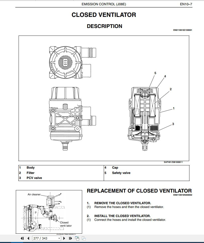 HINO Truck Engine J08E VB VC WU All Series Workshop Manuals 2019 EN 4