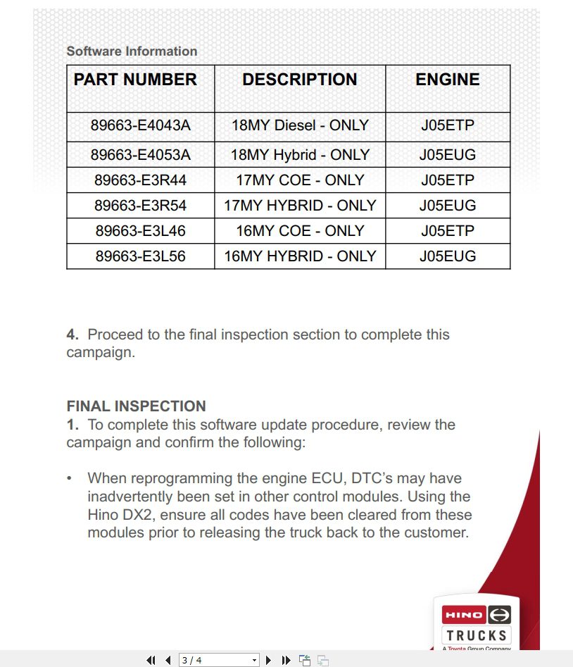 HINO Truck Recall Champaign All Series 2019 EN 3