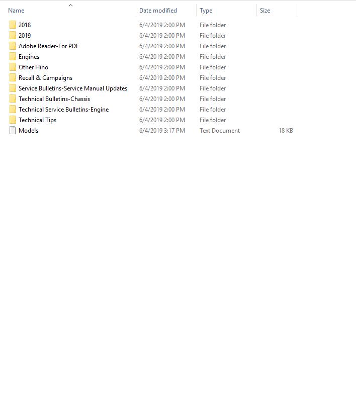 HINO Truck Workshop Manuals 2001 2019 DVD2