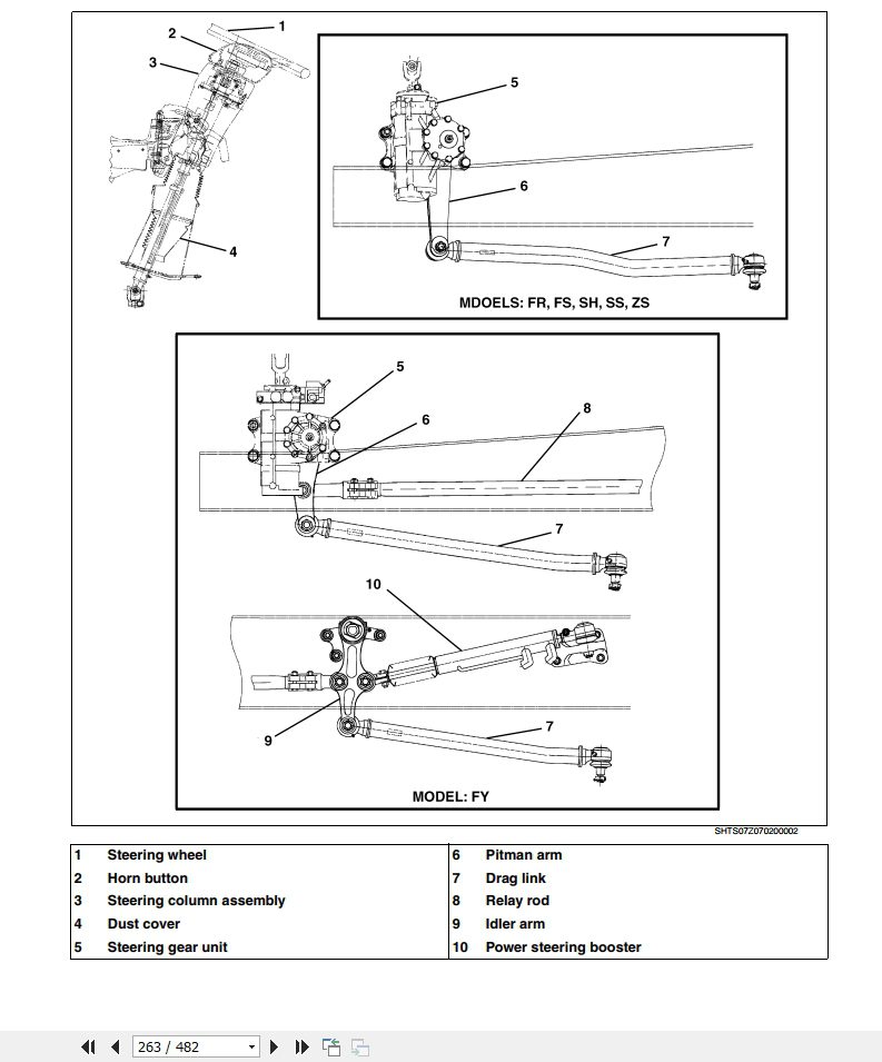 Hino Transmission Steering 700 Brake Direccion Suspension Workshop Manual 3