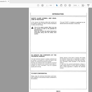 Hitachi Excavator EX200 2 Technical Manual 1