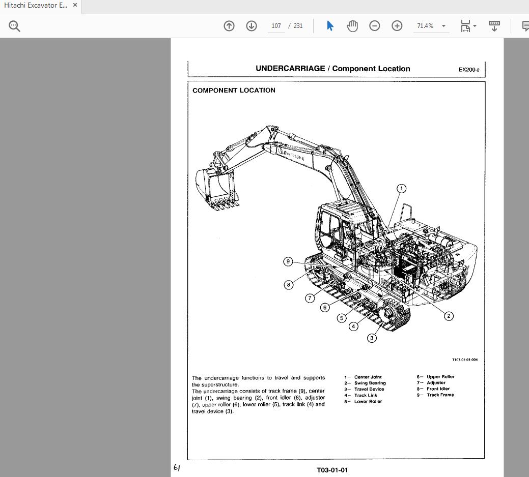Hitachi Excavator EX200 2 Technical Manual 3
