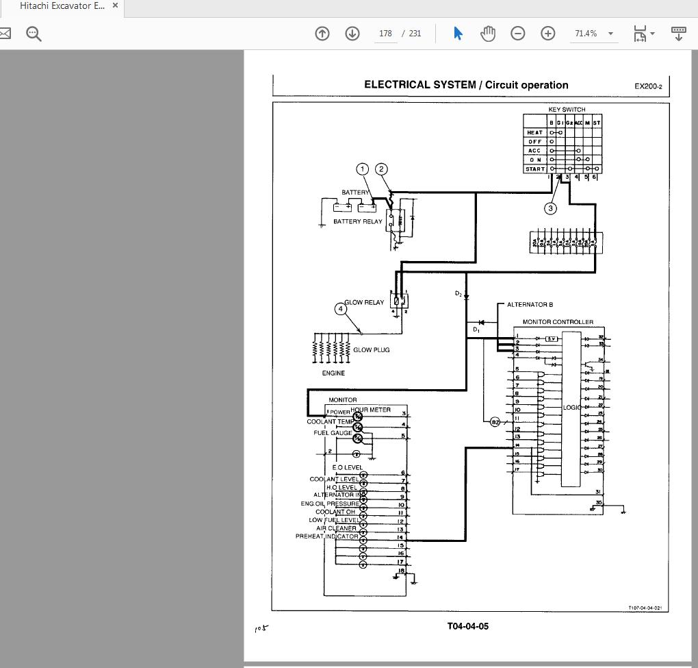 Hitachi Excavator EX200 2 Technical Manual 4