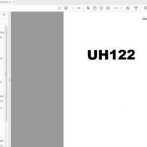 Hitachi Excavator UH122 Service Manual KM023 00 1