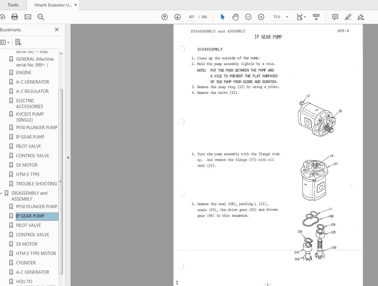 Hitachi Excavator UH172 Service Manual KM024 00 3