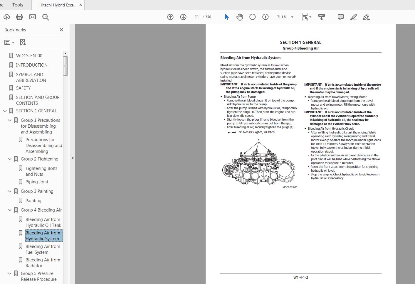 Hitachi Hybrid Excavator ZH210LC 5B Workshop Manual WDCS EN 00 2