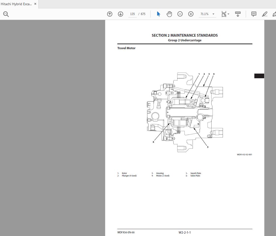 Hitachi Hybrid Excavator ZH210 210LC 6 Workshop Manual WDFX50 EN 00 2