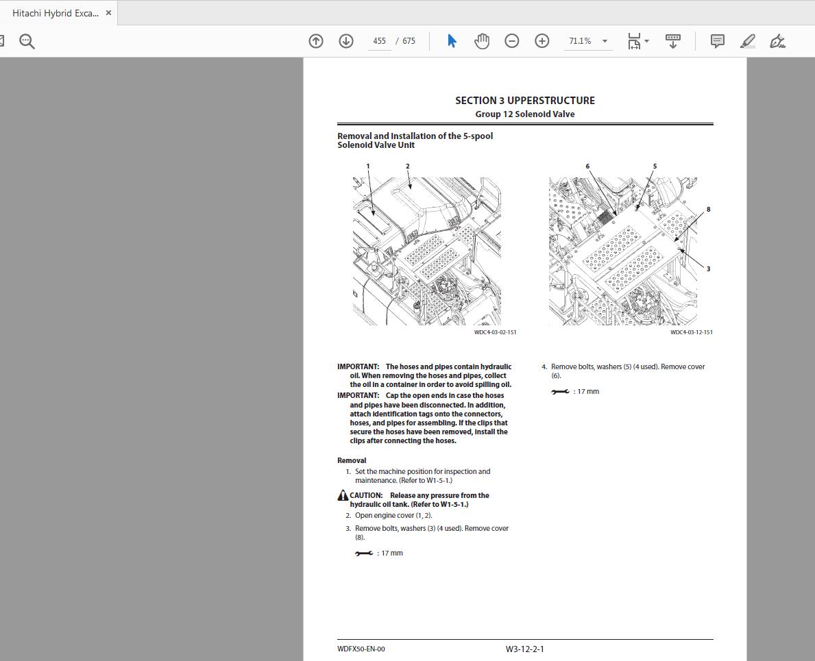 Hitachi Hybrid Excavator ZH210 210LC 6 Workshop Manual WDFX50 EN 00 4