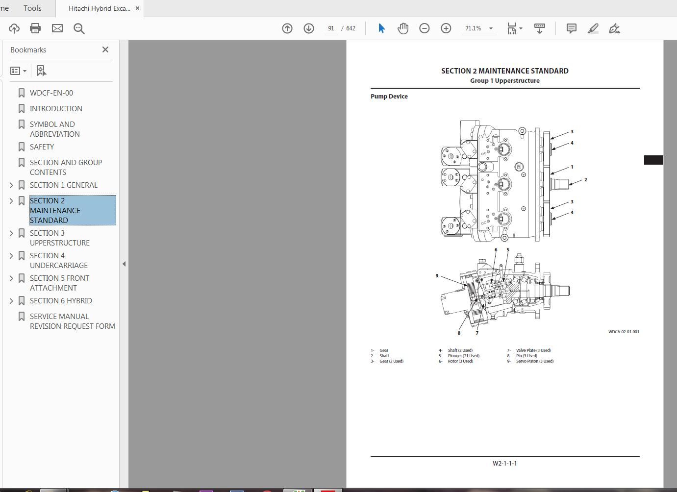 Hitachi Hybrid Excavator ZH210 210LC A Workshop Manual WDCF EN 0020140313 3