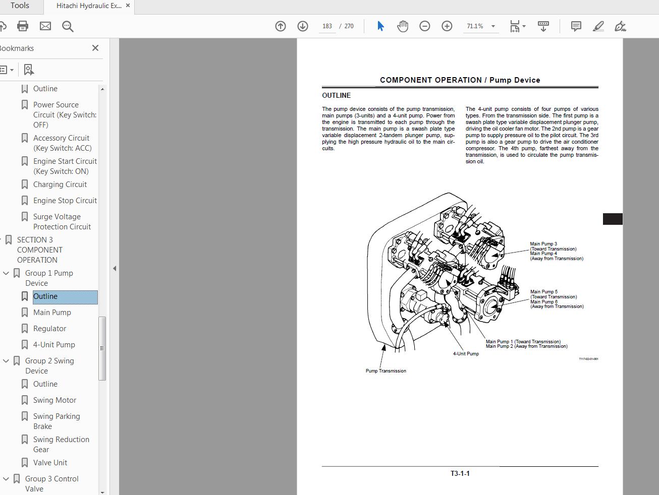 Hitachi Hydraulic Exacavator EX2500 6 Technical Manual TO18L E 00 3