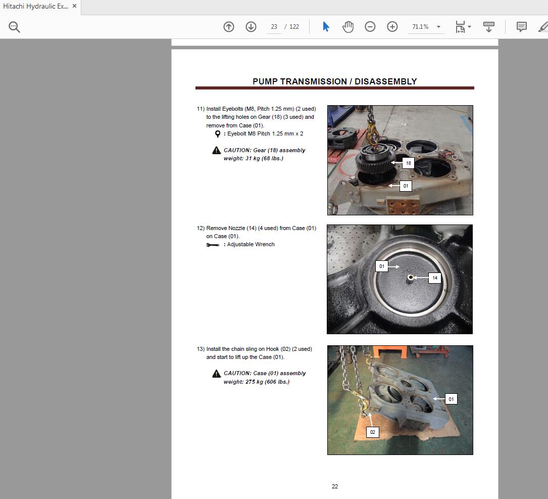 Hitachi Hydraulic Excavator EX1200 5 EX1200 6 Workshop Manual WSD PDE 17F 1 2