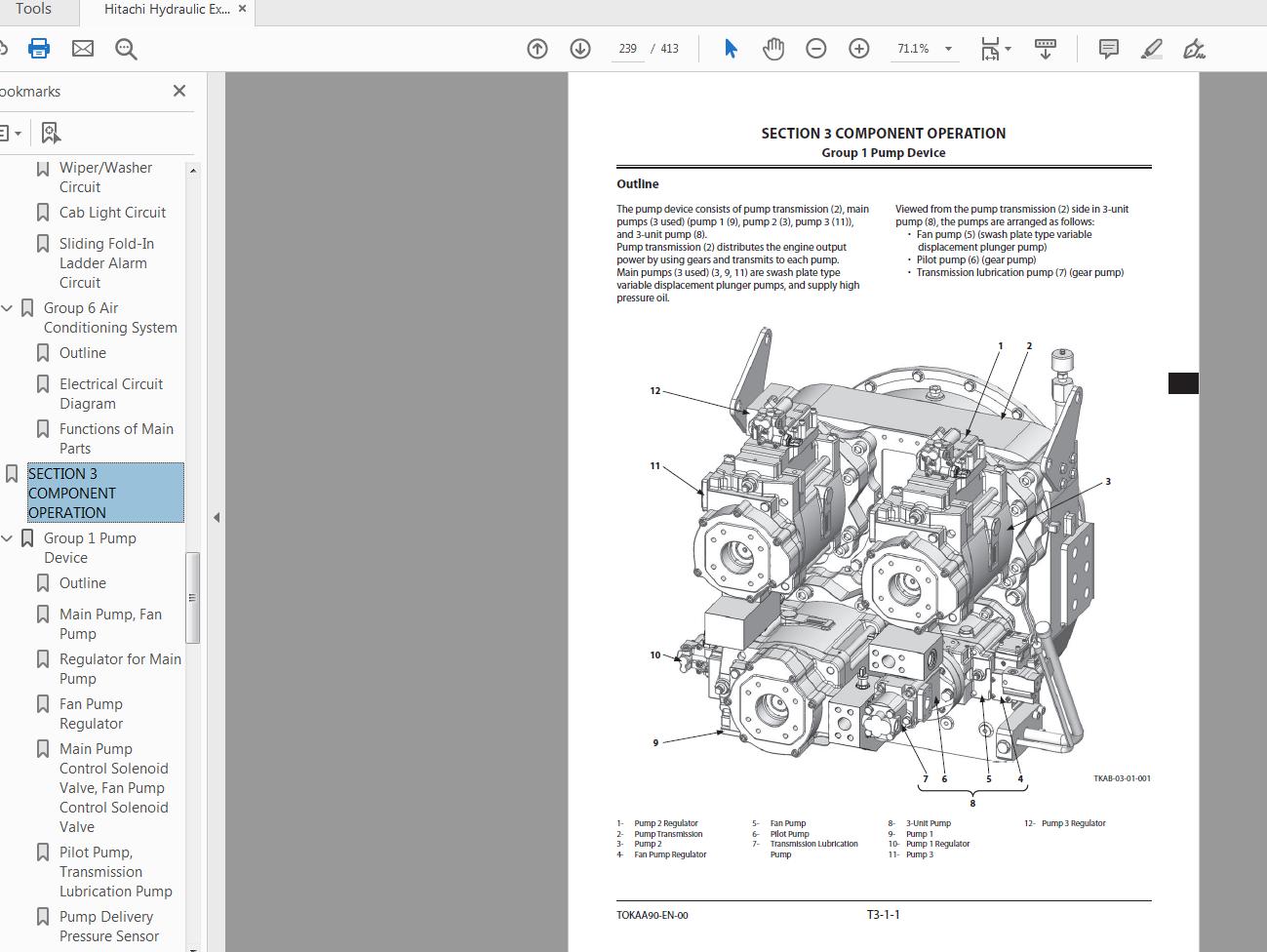 Hitachi Hydraulic Excavator EX1200 7 Technical Manual TOKAA90 EN 00 4