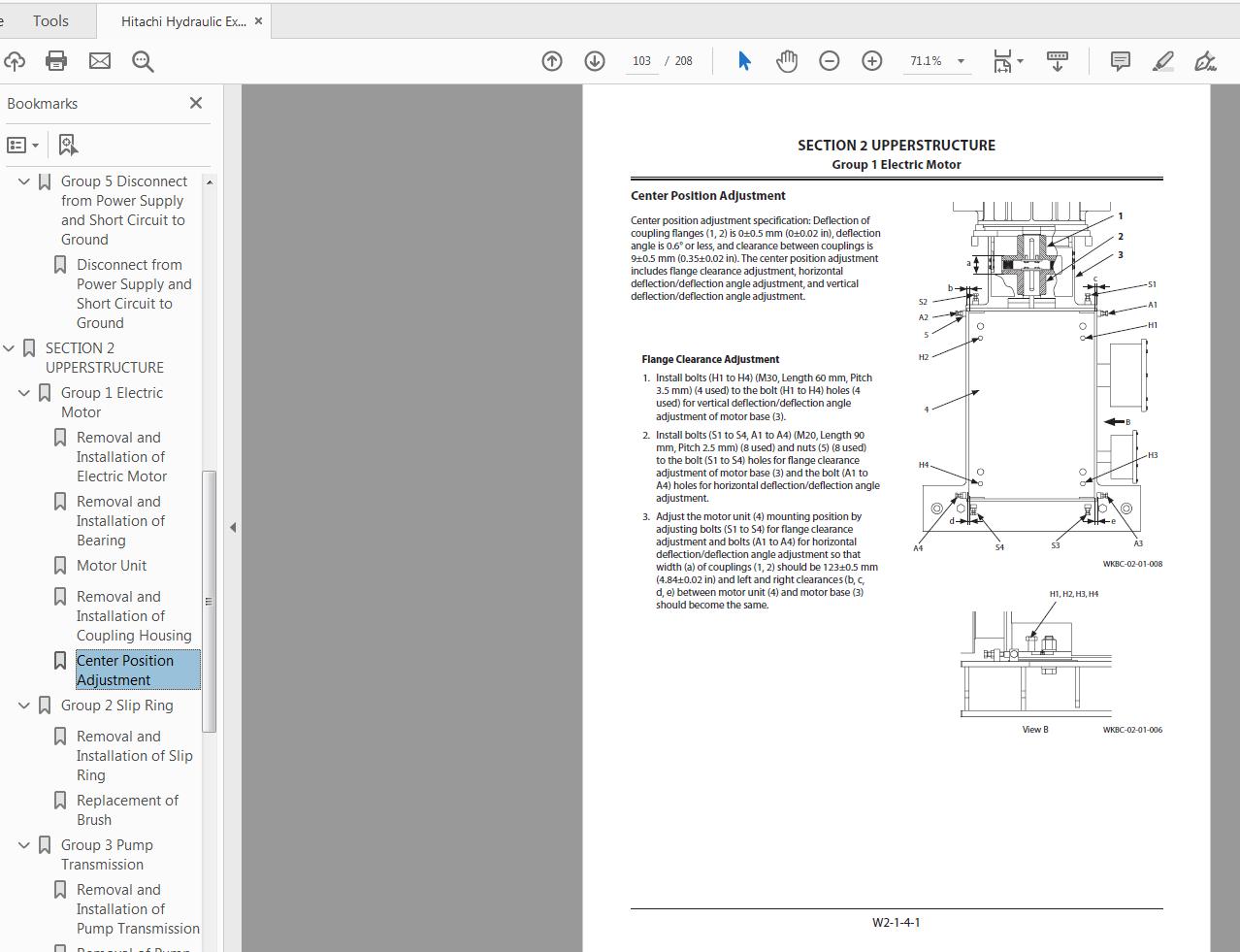 Hitachi Hydraulic Excavator EX1900E 6 Workshop Manual WKBC EN 00 3