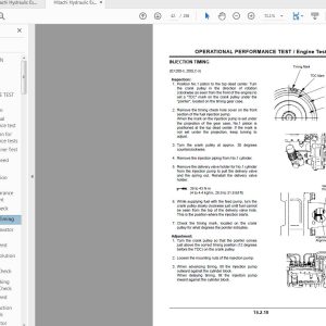 Hitachi Hydraulic Excavator EX200 5 Technical Manual 2