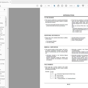 Hitachi Hydraulic Excavator EX200 EX200LC 5 Workshop Manual Part 1 1