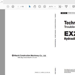 Hitachi Hydraulic Excavator EX2600 7B Technical Manual TTKEB91 EN 00 1 1