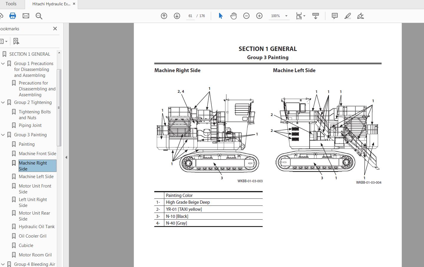 Hitachi Hydraulic Excavator EX2600E 6 Workshop Manual WKBB EN 00 2