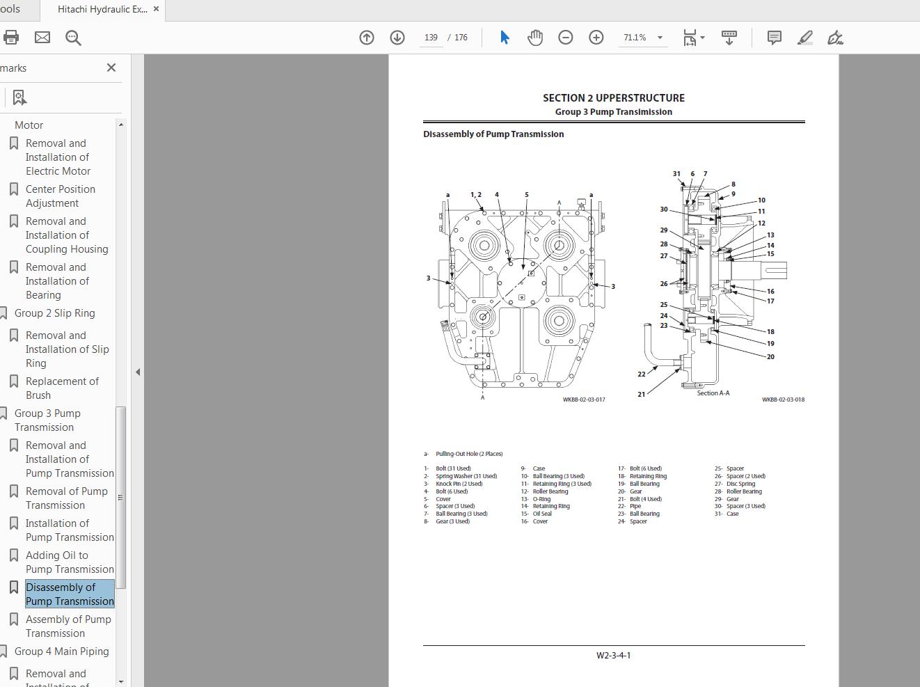 Hitachi Hydraulic Excavator EX2600E 6 Workshop Manual WKBB EN 00 3