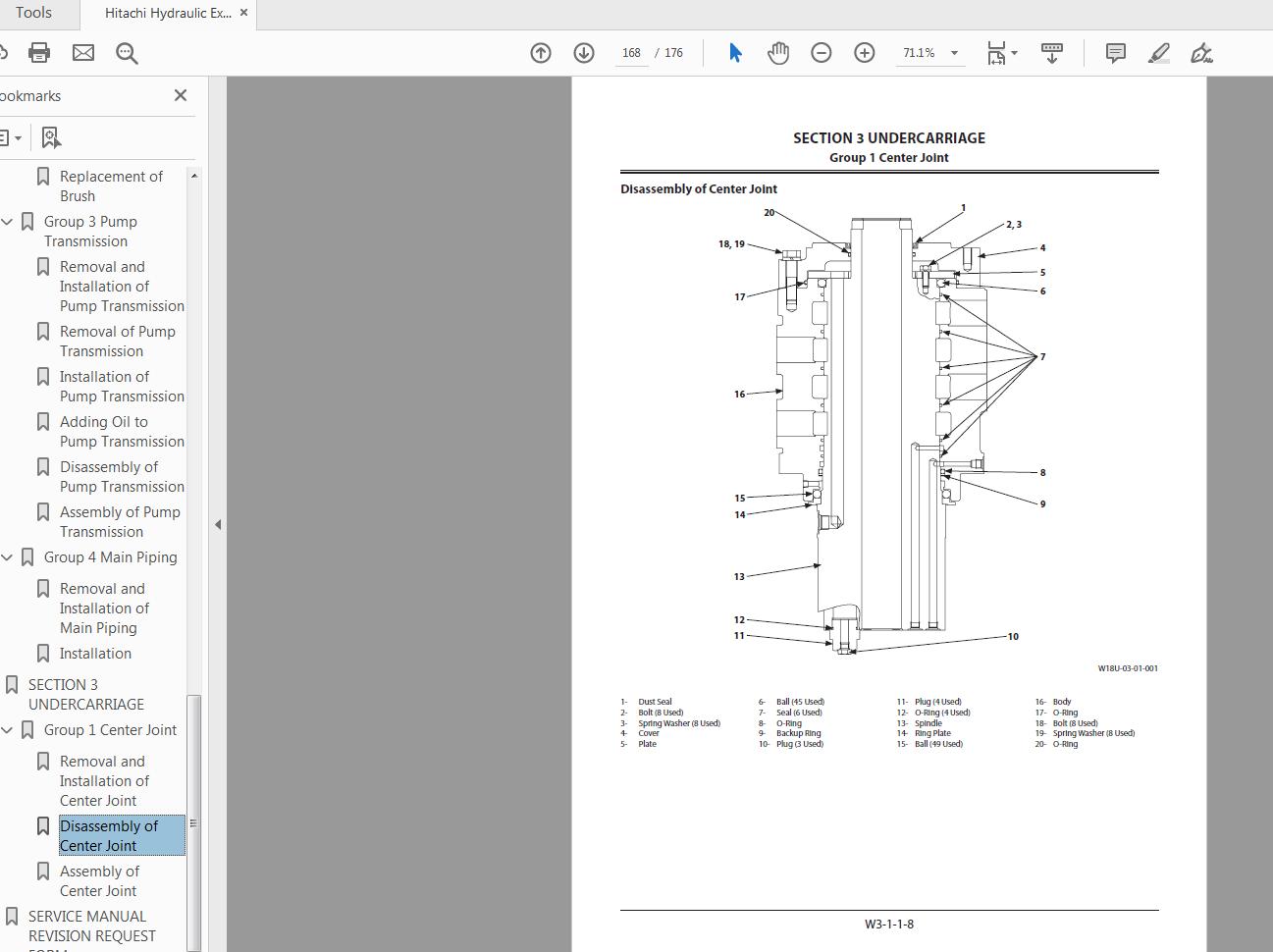 Hitachi Hydraulic Excavator EX2600E 6 Workshop Manual WKBB EN 00 4
