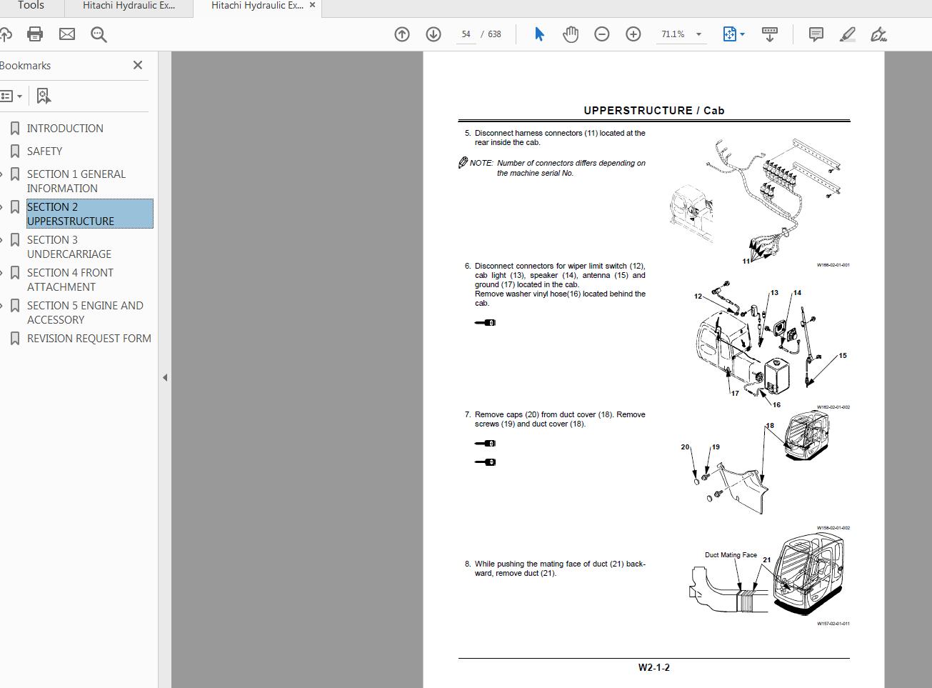 Hitachi Hydraulic Excavator EX400 5 Workshop Manual 2