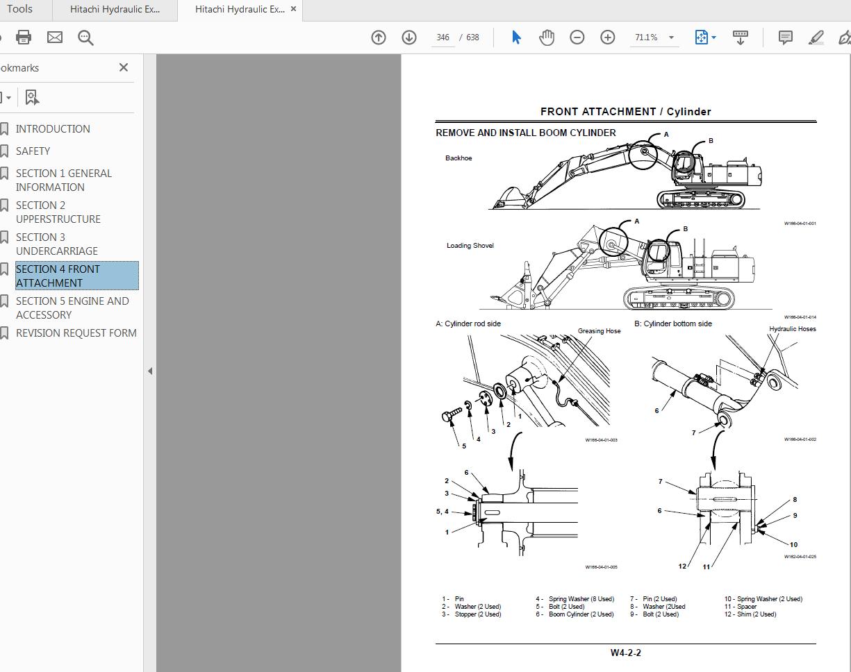Hitachi Hydraulic Excavator EX400 5 Workshop Manual 3