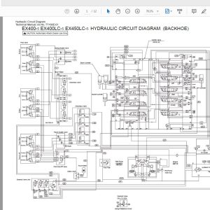 Hitachi Hydraulic Excavator EX400 EX400LC EX450LC 5 Circuit Diagram 2