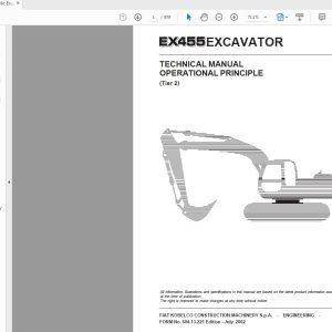 Hitachi Hydraulic Excavator EX455 Technical Manual Operational Princible Tier 2 1