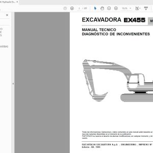 Hitachi Hydraulic Excavator EX455 Technical Manual Operational Princible ES 1