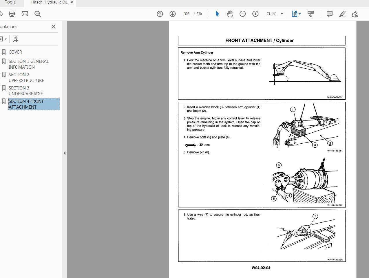 Hitachi Hydraulic Excavator EX550 EX550 3 Workshop Manual KM 116E 4
