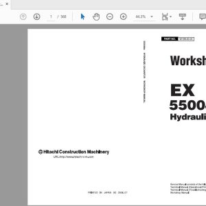 Hitachi Hydraulic Excavator EX5500 6 Workshop Manual W18N E 0020081022 1