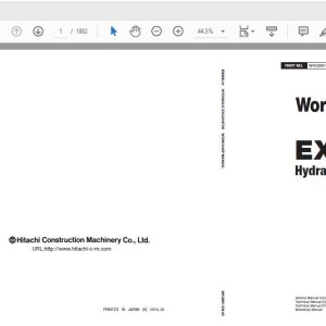 Hitachi Hydraulic Excavator EX5600 7B Workshop Manual WKGB91 EN 0020181003 1