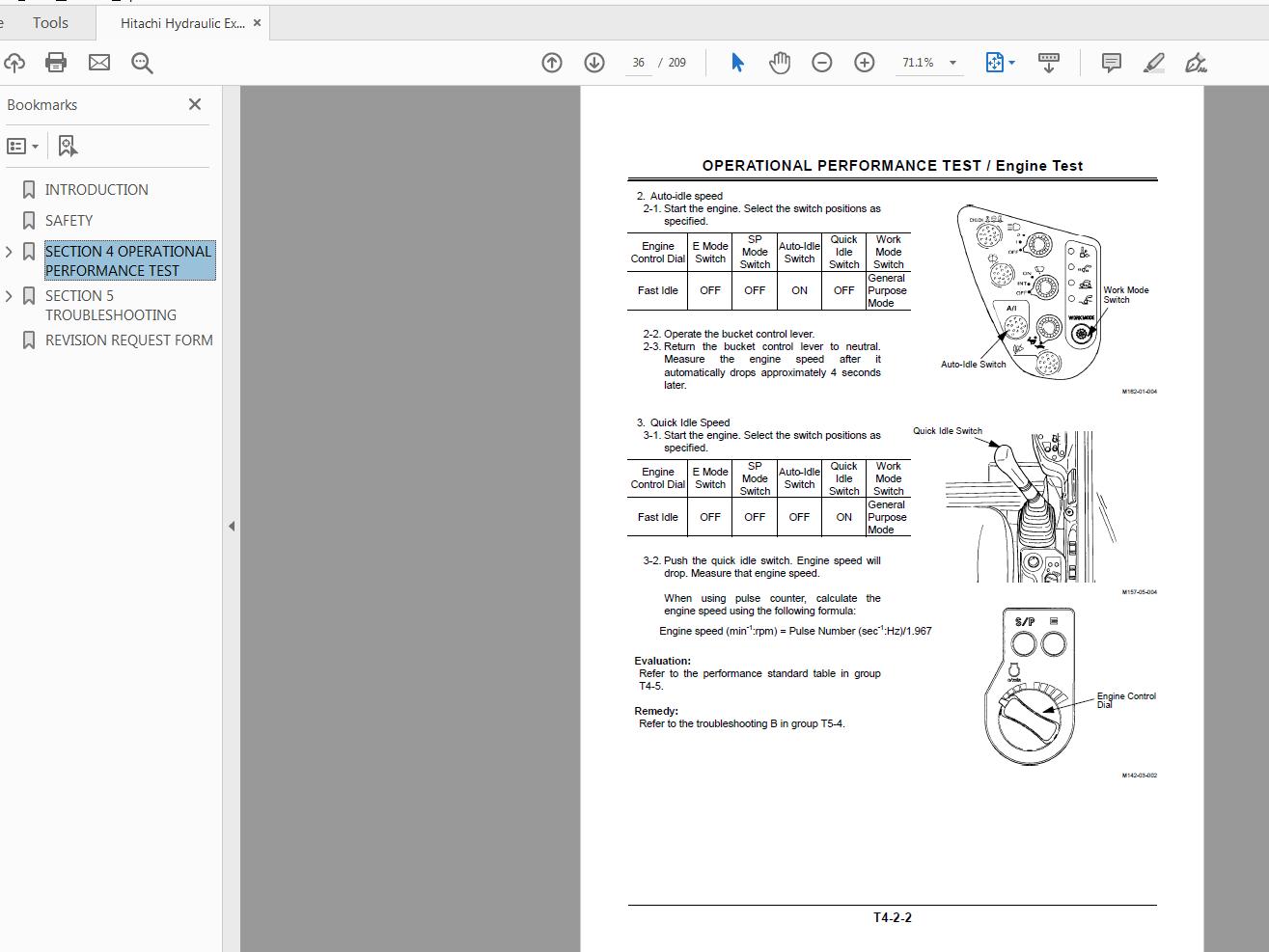 Hitachi Hydraulic Excavator EX750 EX800H 5 Technical Manual 2