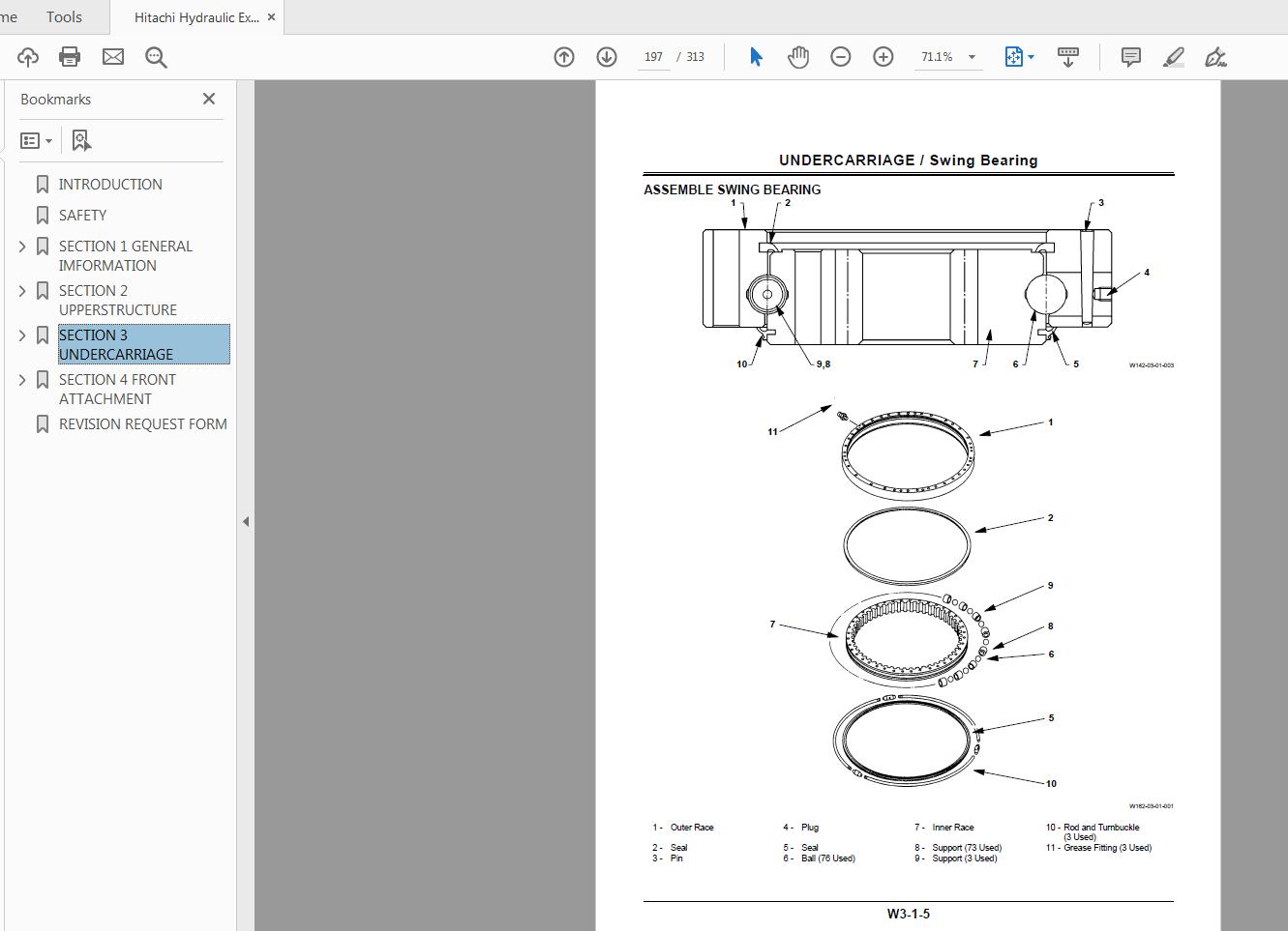 Hitachi Hydraulic Excavator EX750 EX800H 5 Workshop Manual 3