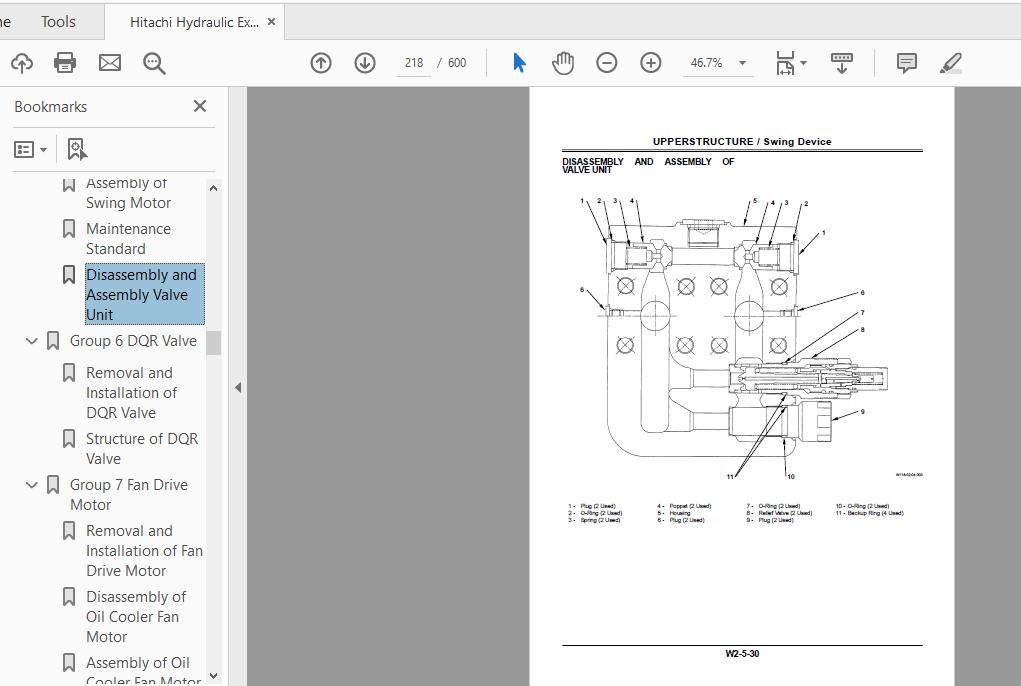 Hitachi Hydraulic Excavator EX8000 6 Workshop Manual W18P E 0020150427 2
